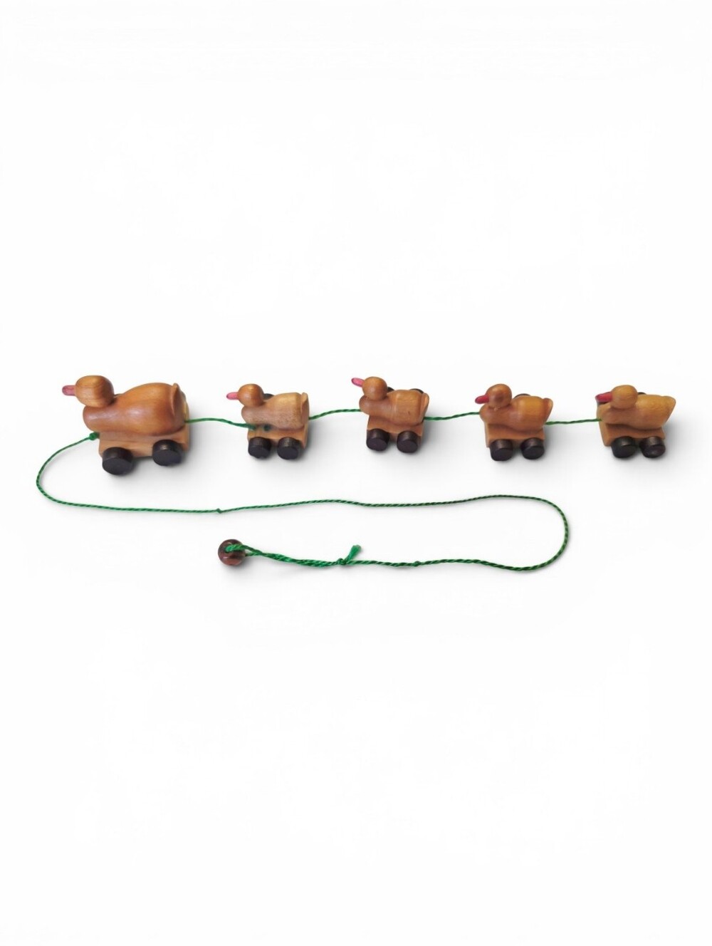 Erzgebirge Wooden Dollhouse Miniature Duck Pull Toy